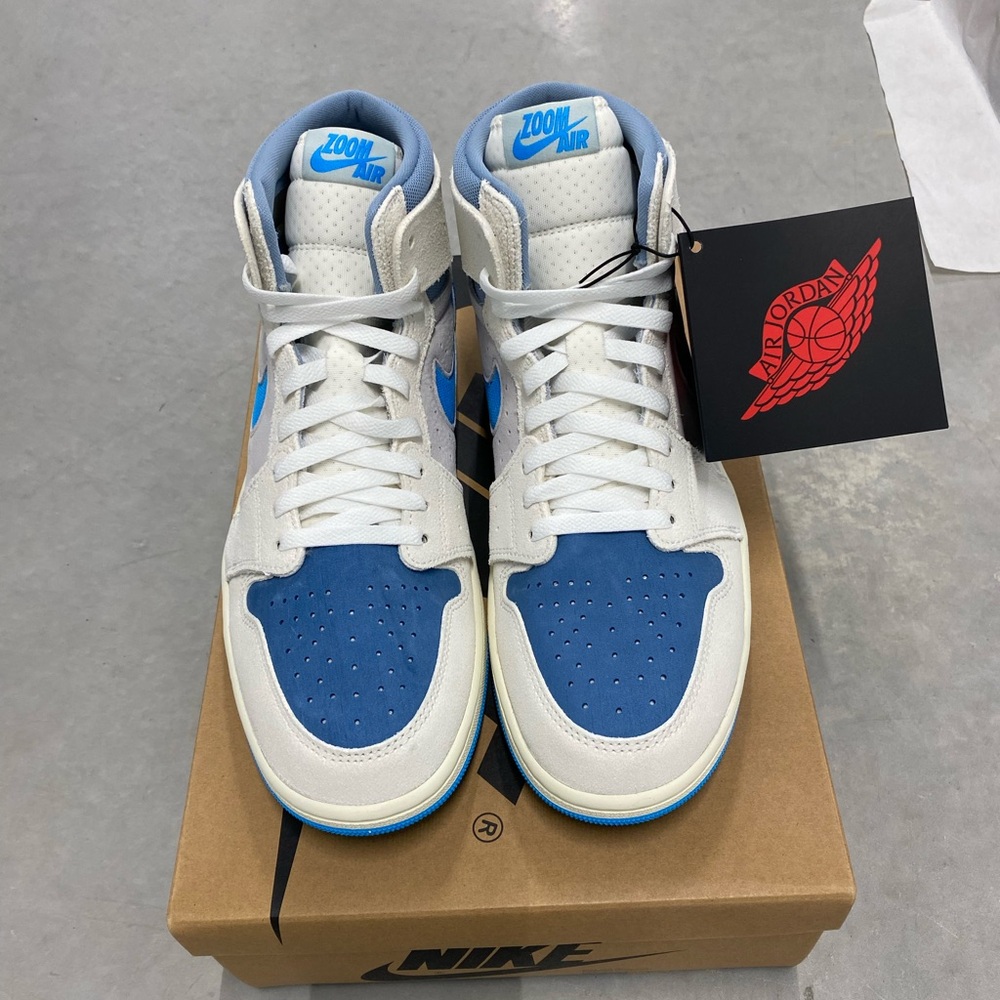 Jordan Blue and Gray High-Top Sneakers
